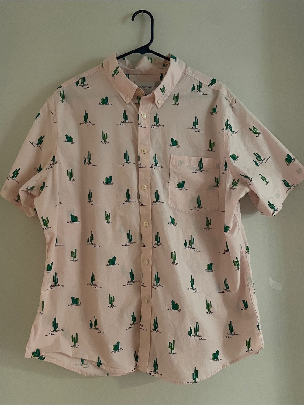 Cotton Southwest Desert button front men’s shirt